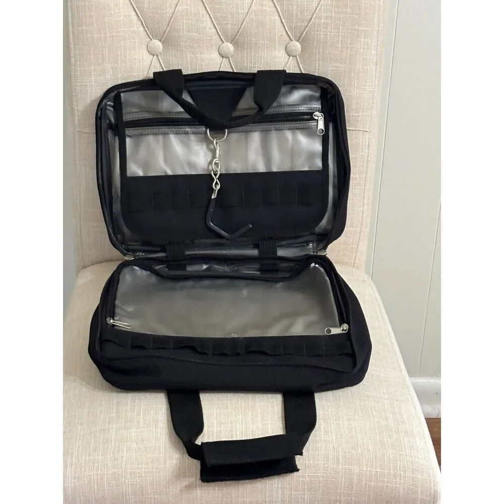 Pierre Cardin Badanco #54 Vintage 90s Black Nylon Overnight Travel Bag 13X9